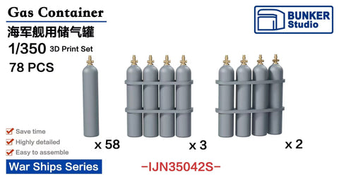 Bunker Studio IJN35042S 1/350 Gas Container