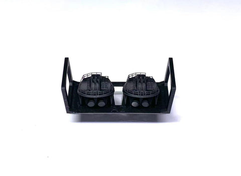 Bunker Studio IJN70019 1/700 IJN Type89 127mm Twin AA Gun(Anti-Smoke Shield)for Aircraft Carrier)