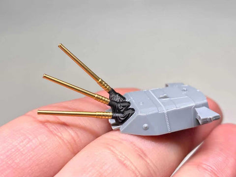 Bunker Studio IJN70104 1/700 YAMATO 46cm&15.5cm Gun Blast bags(3 angles)15+6Pcs