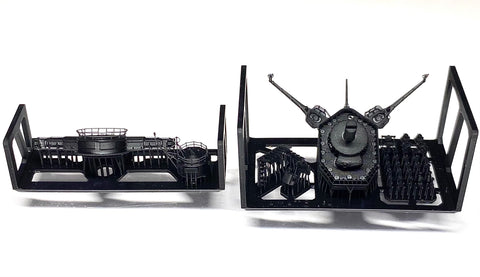 Bunker Studio IJN70111 1/700 YAMATO Tower Bridge & 15M Rangefinder & Equipments 1941