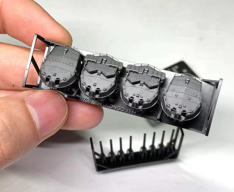 Bunker Studio IJN70176 1/700 IJN KONGO 356mm Main Gun Turrets Set 1944