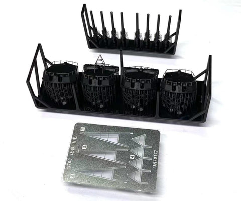 Bunker Studio IJN70177 1/700 IJN HIEI 356mm Main Gun Turrets Set 1942