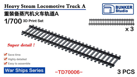 Bunker Studio TD70006 1/700 Steam Locomotive Track A
