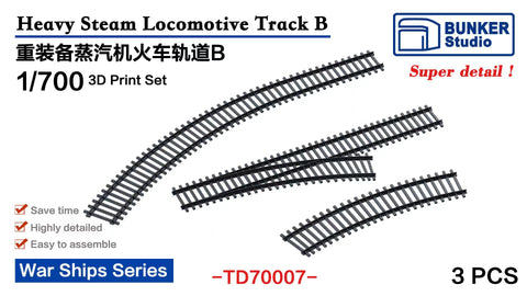 Bunker Studio TD70007 1/700 Steam Locomotive Track B