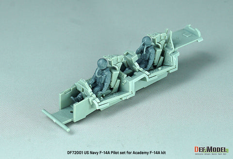 DEF Model DF72001 1/72 US F-14A Pilot set (for Academy New tooled F-14A)(3d Printed kit) - 2 Fig.