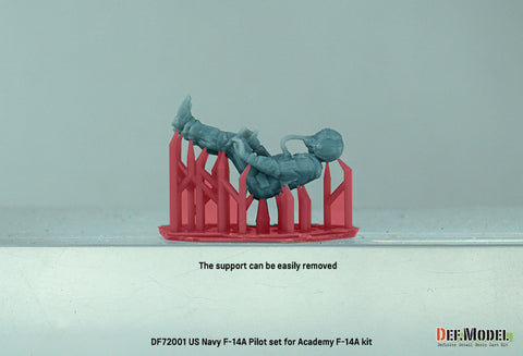 DEF Model DF72001 1/72 US F-14A Pilot set (for Academy New tooled F-14A)(3d Printed kit) - 2 Fig.