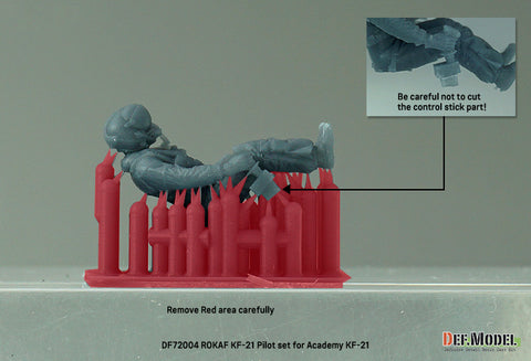 DEF Model DF72004 1/72 ROKAF KF-21 Pilot set (for Academy KF-21)(3d Printed kit)  1 Fig.