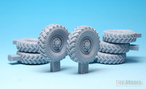 DEF Model DW35060 1/35 Russian URAL-4320 Truck / BM21 Sagged Wheel set (for Trumpeter 1/35)