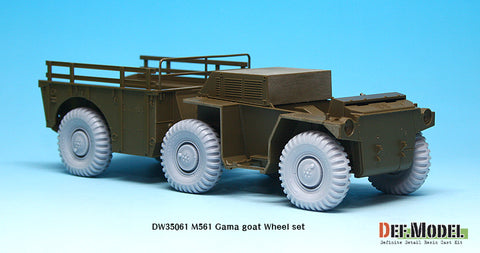 DEF Model DW35061 1/35 US M561 'Gama Goat' Sagged Wheel set (for Tamiya 1/35)