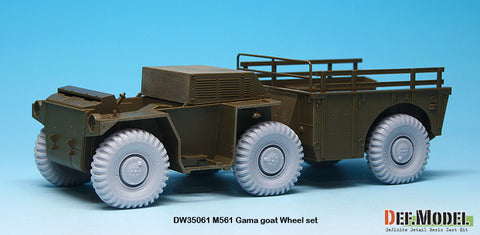 DEF Model DW35061 1/35 US M561 'Gama Goat' Sagged Wheel set (for Tamiya 1/35)