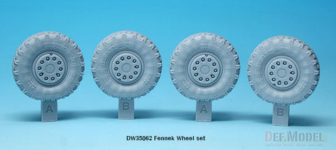 DEF Model DW35062 1/35 German LGS Fenneck Sagged Wheel set (for Trumpeter 1/35)