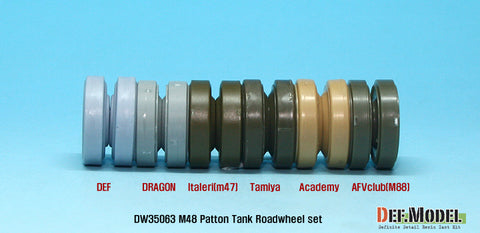 DEF Model DW35063 1/35 US M48 MBT Series Road wheel set (for Dragon 1/35)