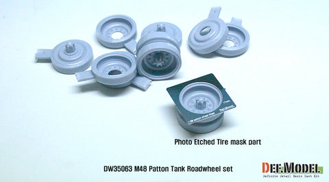 DEF Model DW35063 1/35 US M48 MBT Series Road wheel set (for Dragon 1/35)