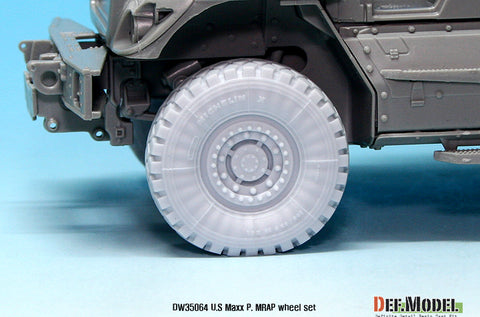 DEF Model DW35064 1/35 US MRAP M-pro Sagged wheel set (for Kinetic 1/35)