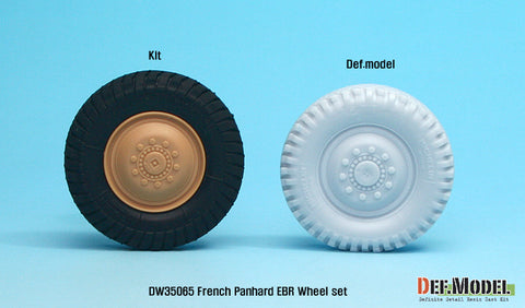 DEF Model DW35065 1/35 French Panhard EBR Wheel set (for Hobbyboss 1/35)