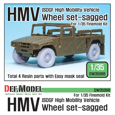 DEF Model DW35066 1/35 JSDGF HMV Sagged Wheel set (for Finemolds 1/35)