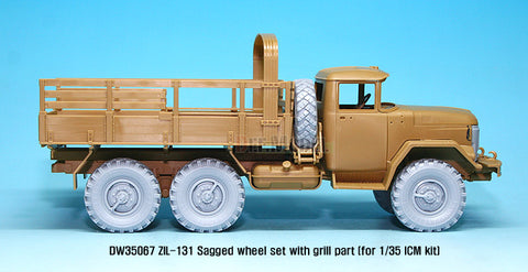 DEF Model DW35067 1/35 ZIL-131 Sagged wheel set with Correct Grill parts (for ICM 1/35)