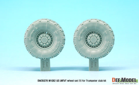 DEF Model DW35078 1/35 US M1082 LMTVT Mich. Sagged Wheel set-1 (for Trumpeter 1/35)