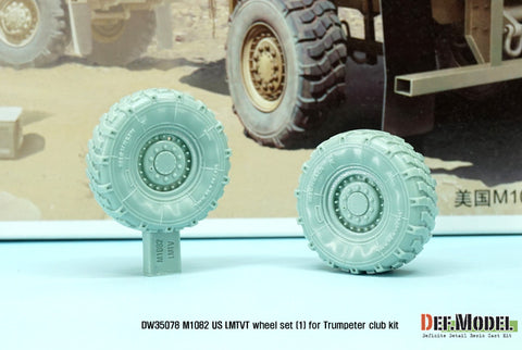 DEF Model DW35078 1/35 US M1082 LMTVT Mich. Sagged Wheel set-1 (for Trumpeter 1/35)