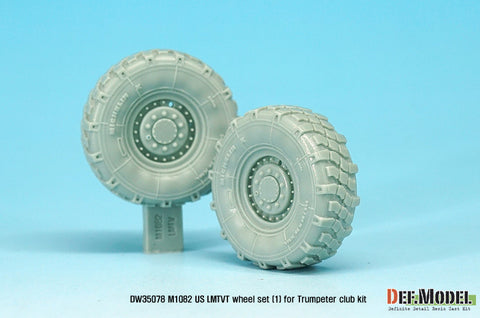 DEF Model DW35078 1/35 US M1082 LMTVT Mich. Sagged Wheel set-1 (for Trumpeter 1/35)