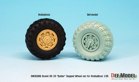 DEF Model DW35089 1/35 Soviet SS-23 "Spider" Sagged Wheel set (for HobbyBoss 1/35)