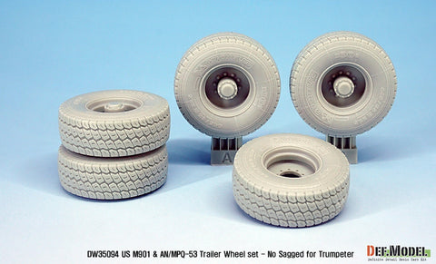 DEF Model DW35094 1/35 US MIM-104 M901 & AN/MPQ-53 Wheel set - No sagged (for Trumpeter 1/35)