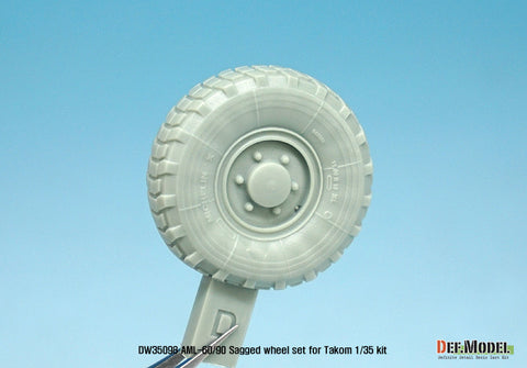 DEF Model DW35098 1/35 Franch AML-60/90 Sagged Wheel set (for Takom 1/35)