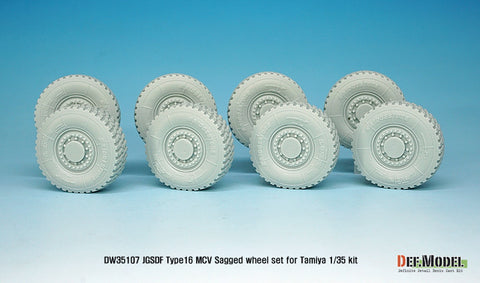 DEF Model DW35107 1/35 JGSDF Type-16 MCVSagged wheel set ( for Tamiya 1/35)