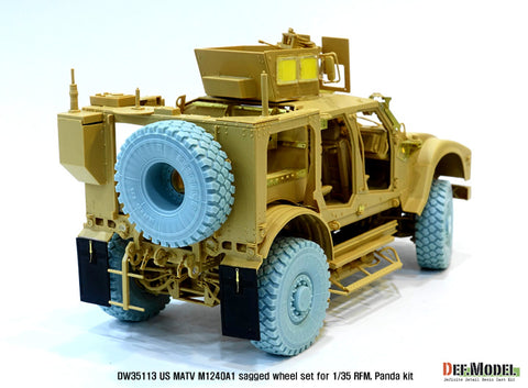 DEF Model DW35113 1/35 US M1240A1 M-atv Sagged wheel set ( for RFM 1/35)