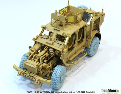 DEF Model DW35113 1/35 US M1240A1 M-atv Sagged wheel set ( for RFM 1/35)