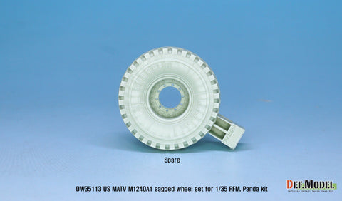 DEF Model DW35113 1/35 US M1240A1 M-atv Sagged wheel set ( for RFM 1/35)