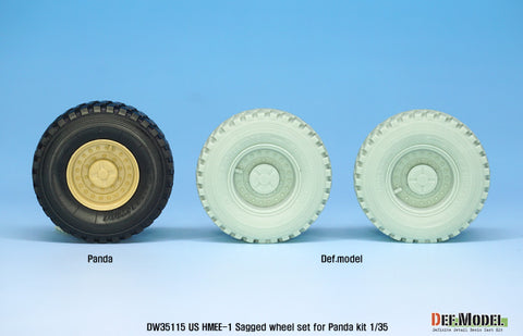 DEF Model DW35115 1/35 US HMEE-1 Tracktor Sagged wheel set ( for Panda 1/35)