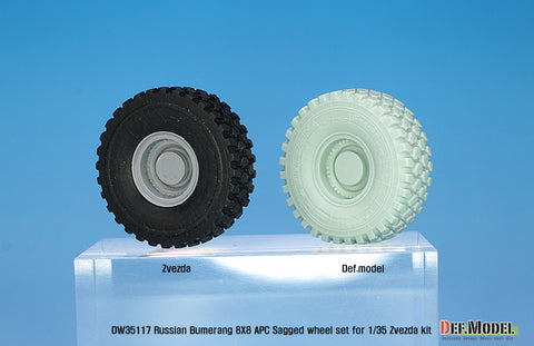 DEF Model DW35117 1/35 Russian VPK-7829 Bumerang APC Sagged wheel set ( for Zvezda 1/35)