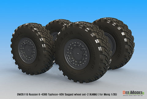DEF Model DW35119 1/35 Russian K-4386 Typhoon-VDV Sagged wheel set 2- Kama ( for meng 1/35)