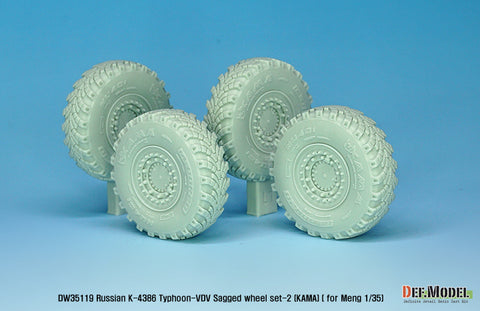 DEF Model DW35119 1/35 Russian K-4386 Typhoon-VDV Sagged wheel set 2- Kama ( for meng 1/35)