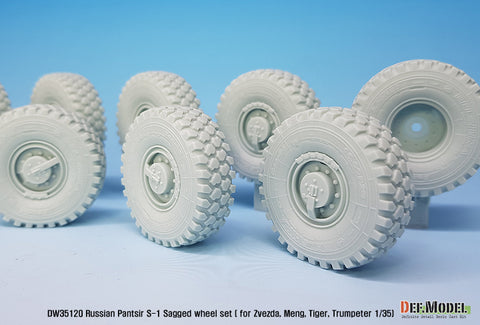 DEF Model DW35120 1/35 Russian Pantsir S-1 Sagged wheel set ( for Zvezda/Meng/Trumpeter 1/35)