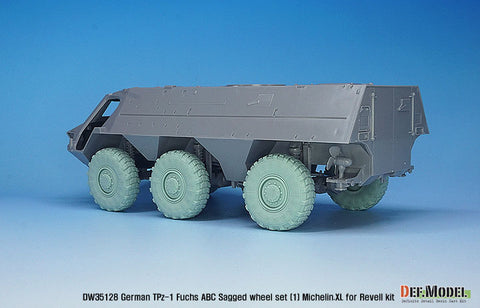 DEF Model DW35128 1/35 German TPz-1 Fuchs ABC Sagged wheel set (1) mich.XL( for Revell 1/35)