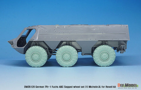 DEF Model DW35128 1/35 German TPz-1 Fuchs ABC Sagged wheel set (1) mich.XL( for Revell 1/35)
