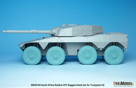 DEF Model DW35134 1/35 South African  Rooikat AFV Sagged Wheel set (for Trumpeter 1/35)