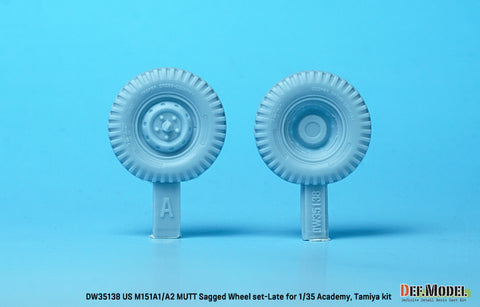 DEF Model DW35138 1/35 US M151A1/A2 sagged wheel set (for Tamiya/Academy 1/35) (Included front suspension parts)