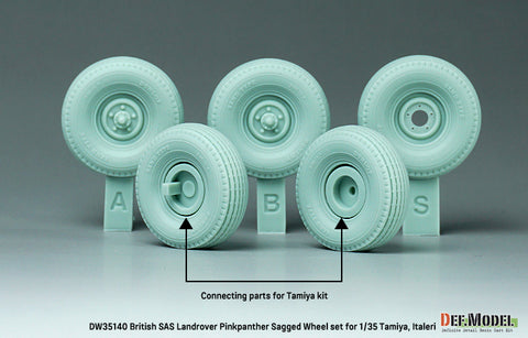 DEF Model DW35140 1/35 British SAS Landrover Pinkpanther wheel set (for Tamiya/italeri 1/35)