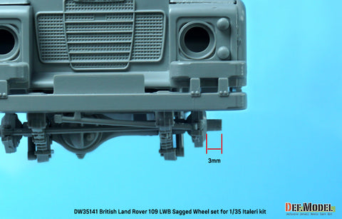 DEF Model DW35141 1/35  British land rover 109 LWB wheel set (for italeri 1/35)