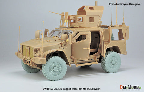 DEF Model DW35153 1/35 US JLTV Sagged wheel set ( for ILK/RFM 1/35)