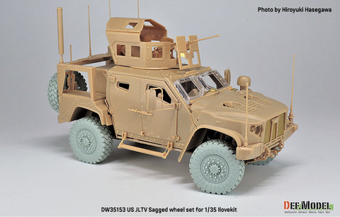 DEF Model DW35153 1/35 US JLTV Sagged wheel set ( for ILK/RFM 1/35)