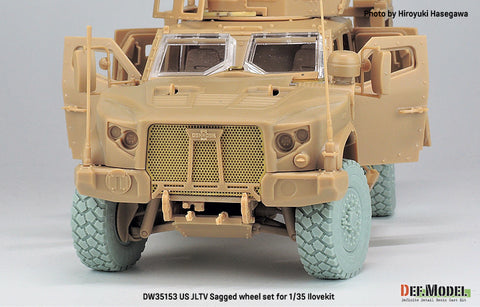 DEF Model DW35153 1/35 US JLTV Sagged wheel set ( for ILK/RFM 1/35)