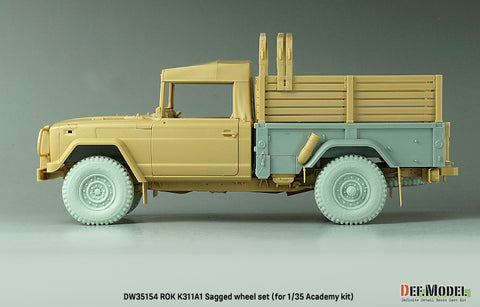 DEF Model DW35154 1/35 ROK K311A1 Sagged wheel set ( for Academy 1/35)