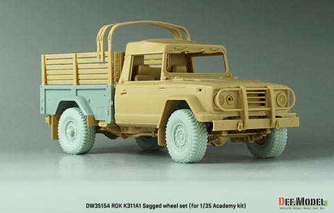 DEF Model DW35154 1/35 ROK K311A1 Sagged wheel set ( for Academy 1/35)
