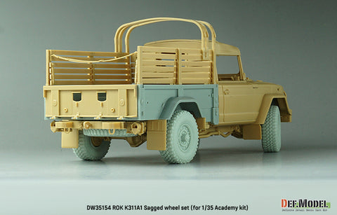 DEF Model DW35154 1/35 ROK K311A1 Sagged wheel set ( for Academy 1/35)