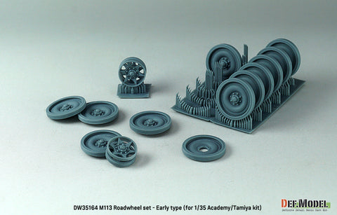 DEF Model DW35164 1/35 M113 Roadwheel outside parts w/ Idler wheels (for Tamiya/Academy 1/35 kit)- 3D printed