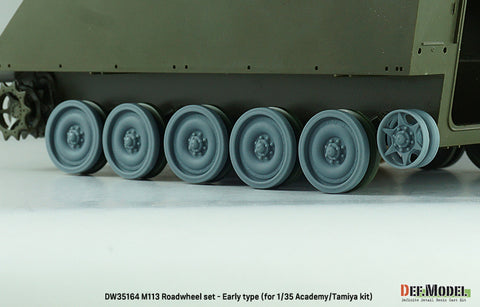 DEF Model DW35164 1/35 M113 Roadwheel outside parts w/ Idler wheels (for Tamiya/Academy 1/35 kit)- 3D printed